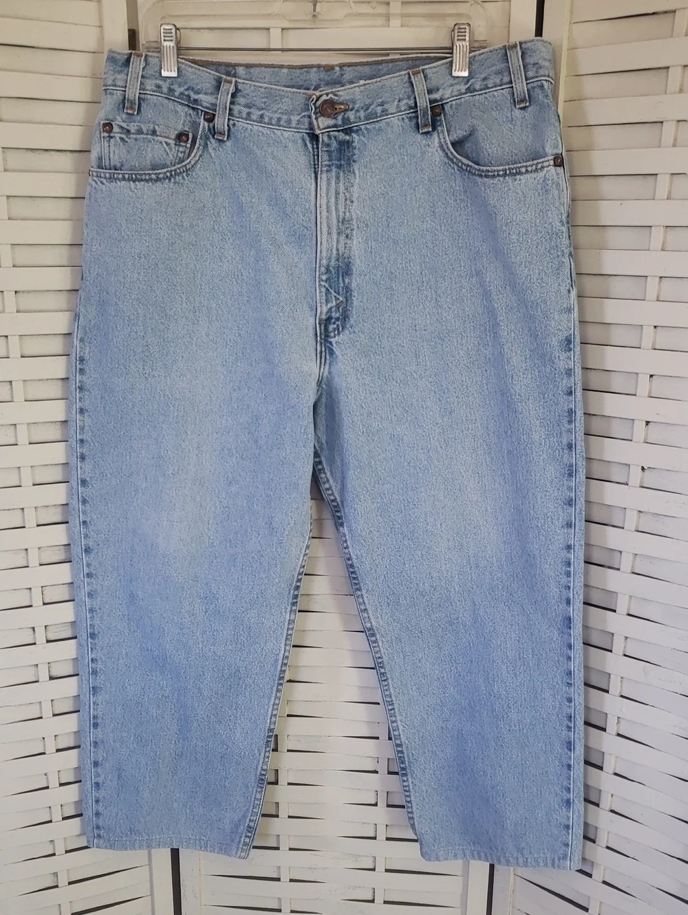 501 Levi's Vintage  Light Blue Denim Jeans with Faded Patch 38